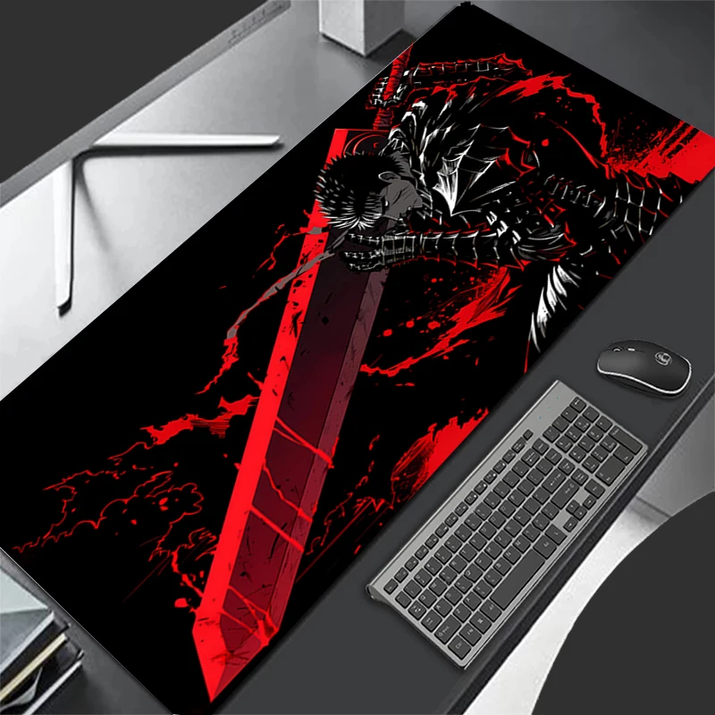 Mousepad Pattern Game Pad Rubber Black Mouse Pad PC Accessories Desk Mat Non Slip Office Table Mat B-berserk Gamer Keyboard Pad