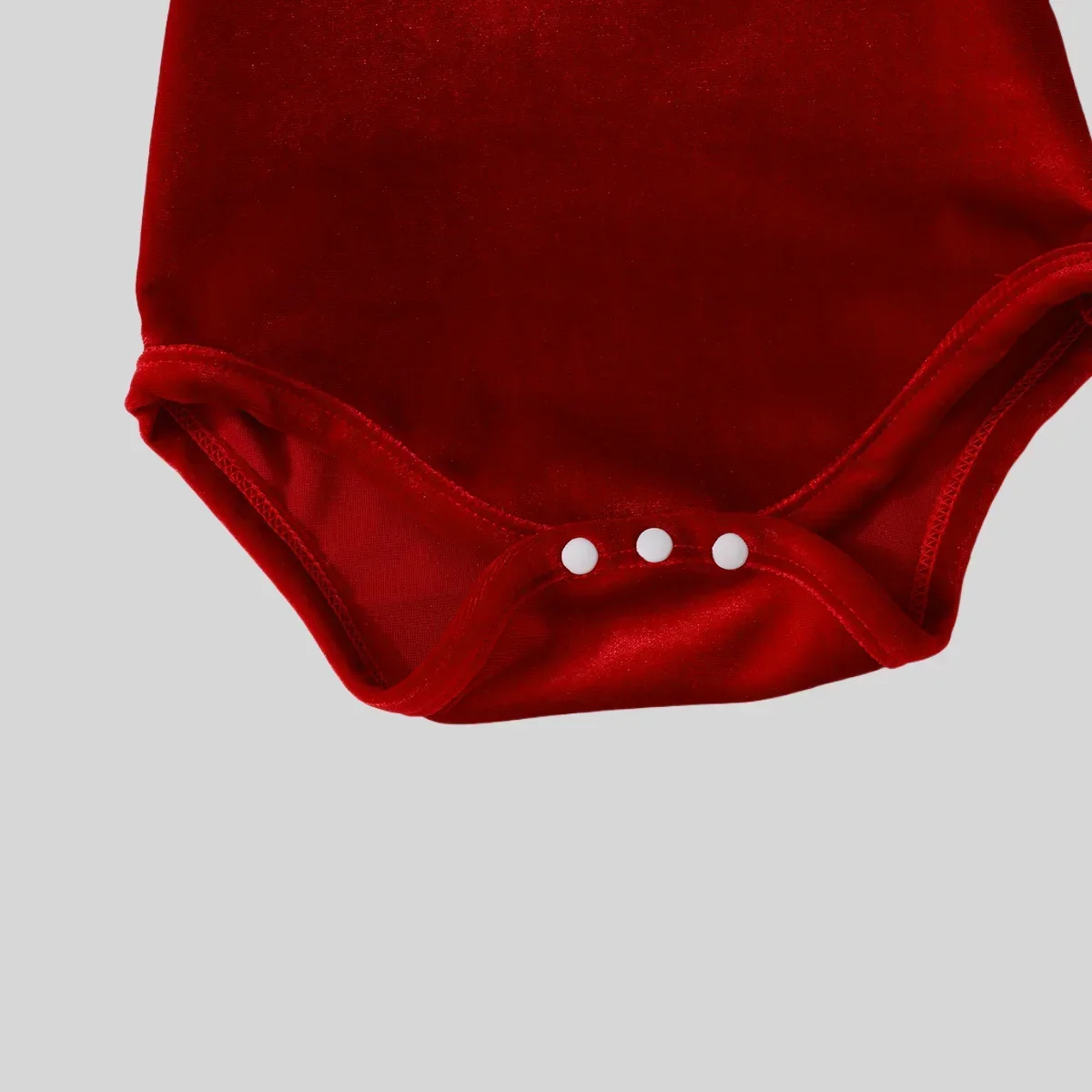 ชุดเดรสเด็กผู้หญิงสำหรับคริสต์มาส 1-18 เดือน ผ้ากำมะหยี่ แต่งขนเฟอร์ที่ปลายแขนและชายกระโปรง  ชุดเดรสปาร์ตี้น่ารักสีแดงสำหรับเด็กทารก