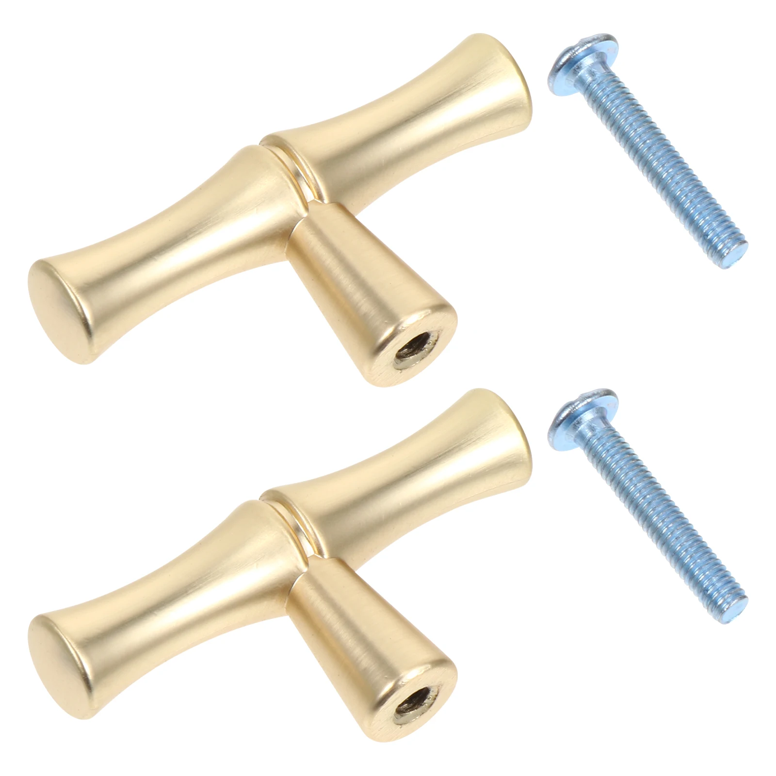 

2pcs Copper Drawer Pull Ring Bamboo Style Handle Furniture Knob Decorative For Cabinet Drawer Wine Cabinet