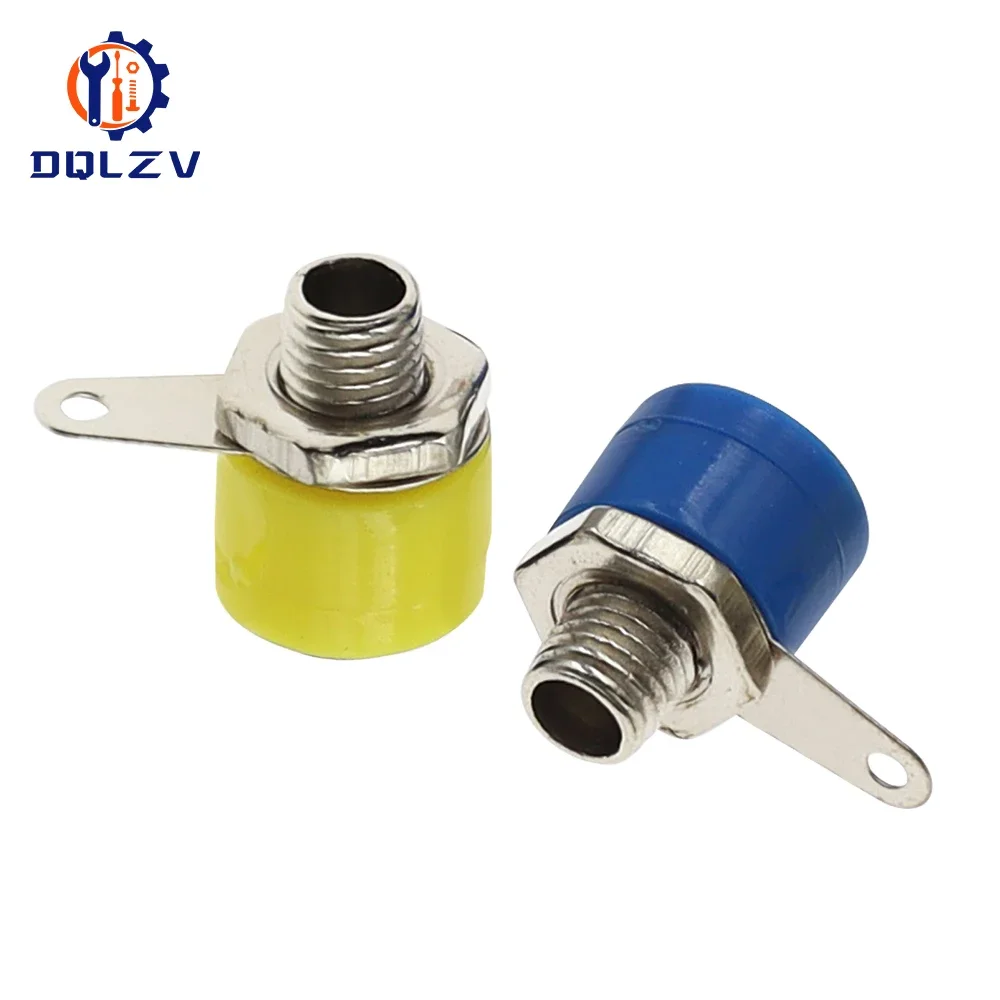 4mm Banana Panel Socket Test Probe Binding Post Nut Plug Jack Connector