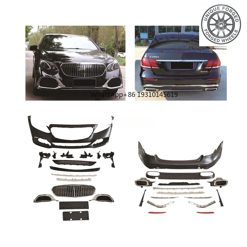 

Kit mise à niveau Modification du corps pare-chocs avant et arrière 2015 classe E E260L W212 mise à niveau W223