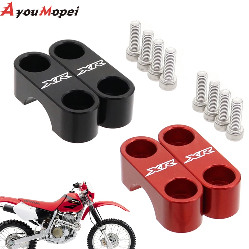 Motorcycle Handlebar Clamping Cover For HONDA XR230 XR250 XR400 Motard XR 250L 600R 650L 650R 230R 250R 400R Bar Top Clamp Cap