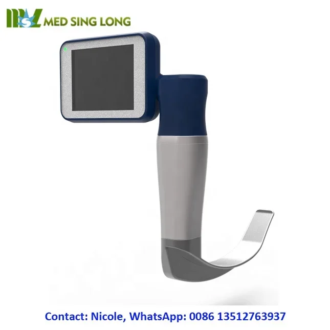 Medical Reusable video laryngoscope disposable with 6 sizes blade