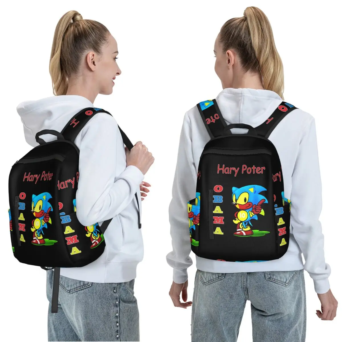Obama Backpack Backpack Daypack Large Capacity Boys Girls BookBag School Bag Shoulder Bags for Men Women