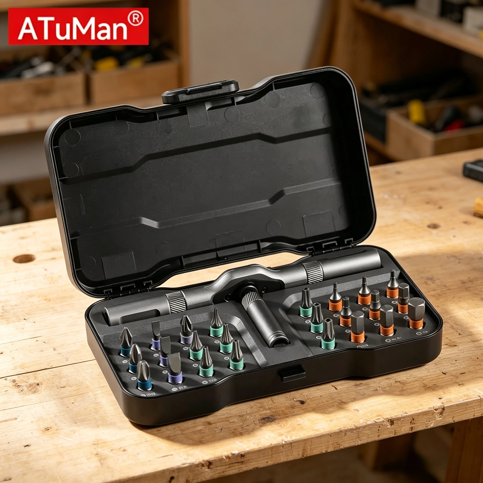 DUKA Atuman RS1 Ratchet Screwdriver Set 24 in 1 Magnetic Precision Screwdriver Bit Screwdriver DIY Home Household Repair Tool