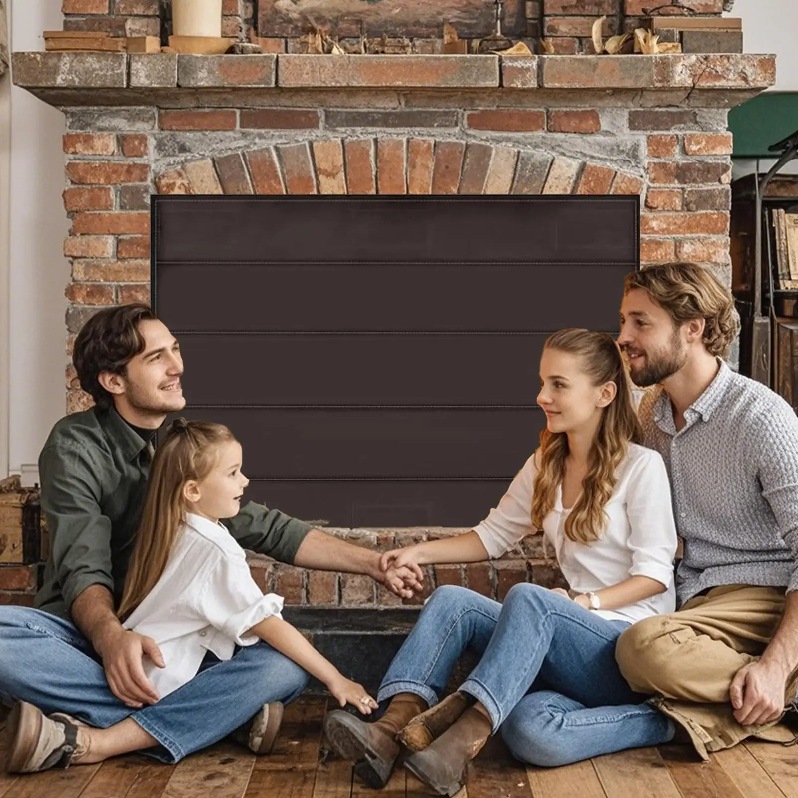 

Одеяло для блокировки камина, чехол для камина для гостиной со встроенным 12-сильным магнитом, остановка тепла, огнестойкий