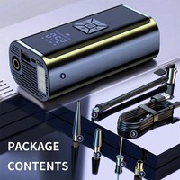 150PSI Cordless Tire Inflator - Portable Electric Air Pump for Car, Bike, Motorcycle, Mini Air Compressor - Auto Accessories