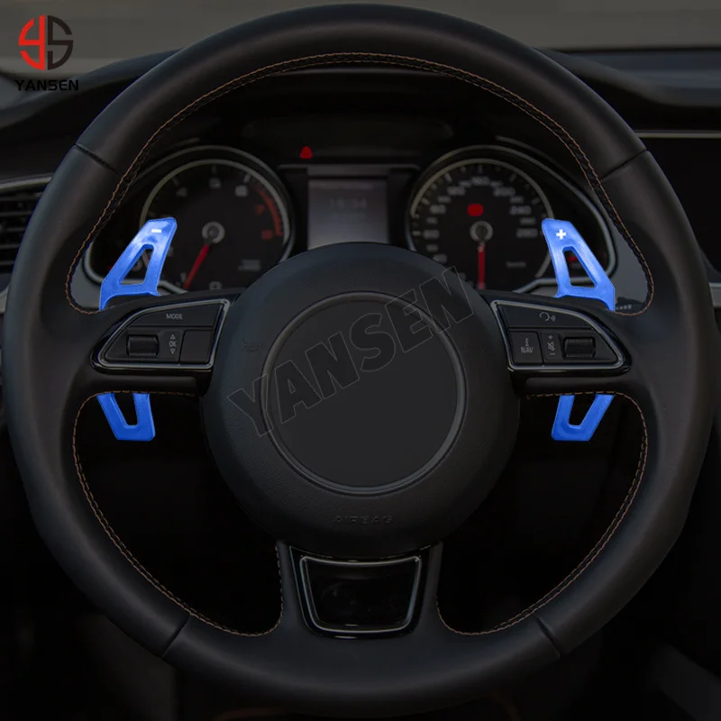Koolstofvezel Auto Stuurwiel Shift Paddle DSG Uitbreiding Accessoires Voor Audi A3 A4L A5 A6L A7 A8 Q3 Q5 2012-2016