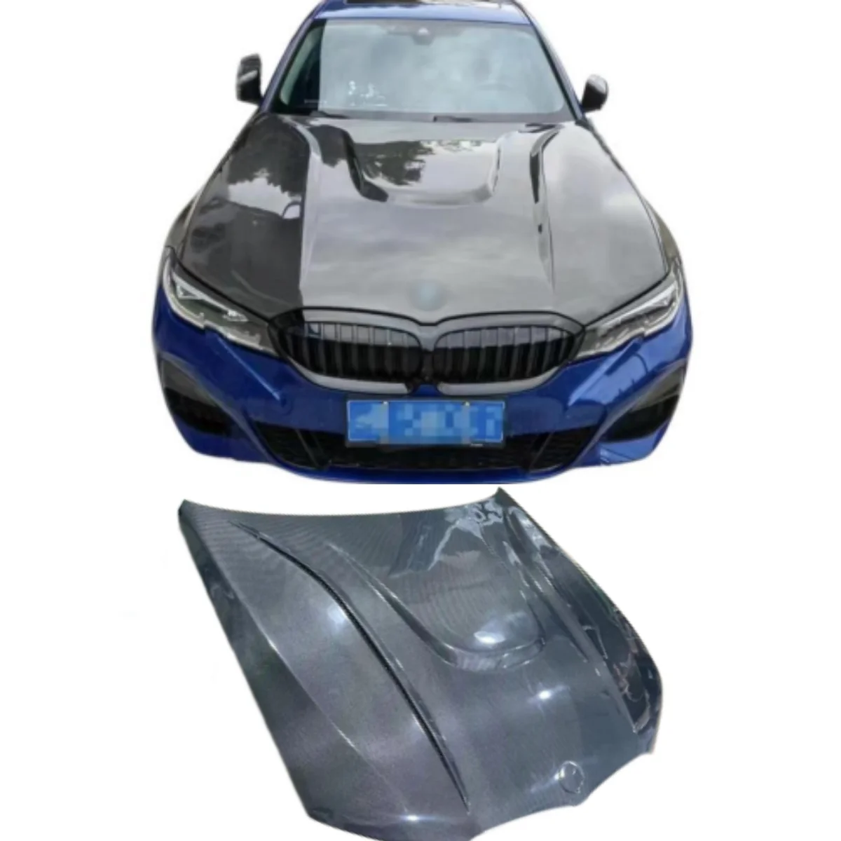 

HAMAN Style для капота двигателя автомобиля, капот из углеродного волокна для Bmw 3 серии G20 2019+