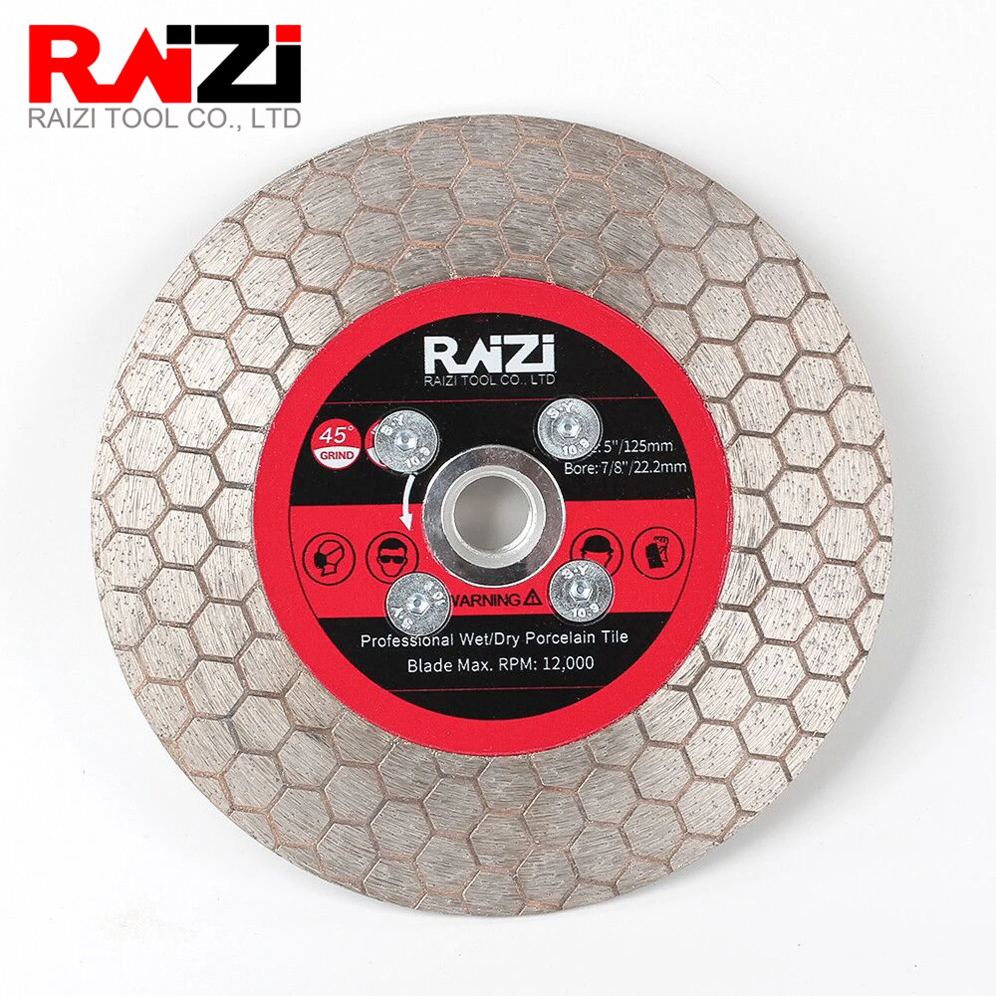 RAIZI Diamond Tile Saw Blade For Porcelain Ceramic Cutting and Grinding Stoneware Ceramic Porcelain Diamond Cut Blade Disc