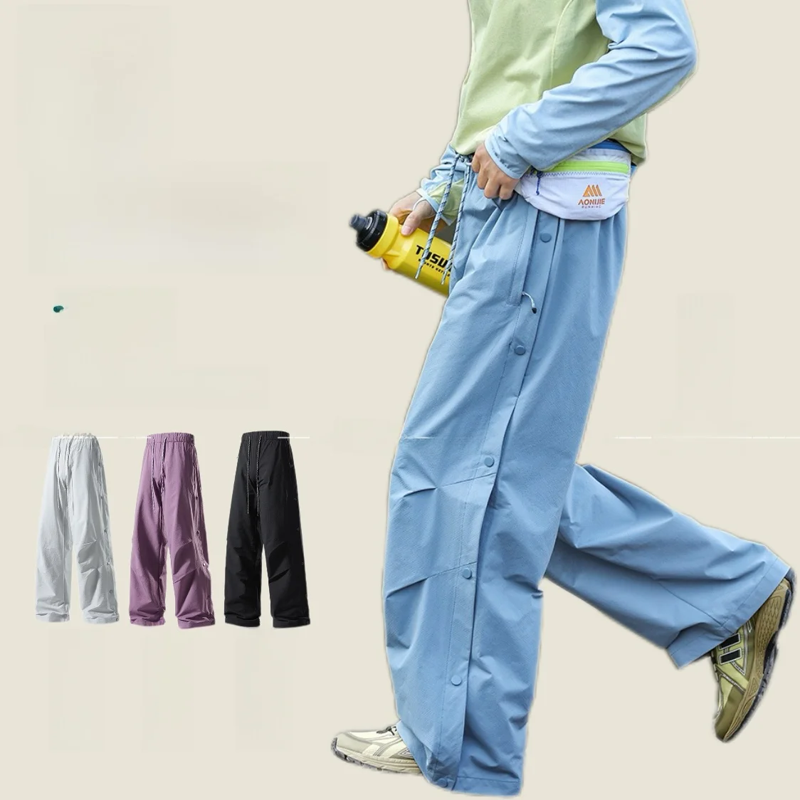 

Ветрозащитные повседневные брюки для активного отдыха Tee-Proof, свободного кроя, спортивные штаны для походов, серия Mountain, модная молодежная одежда