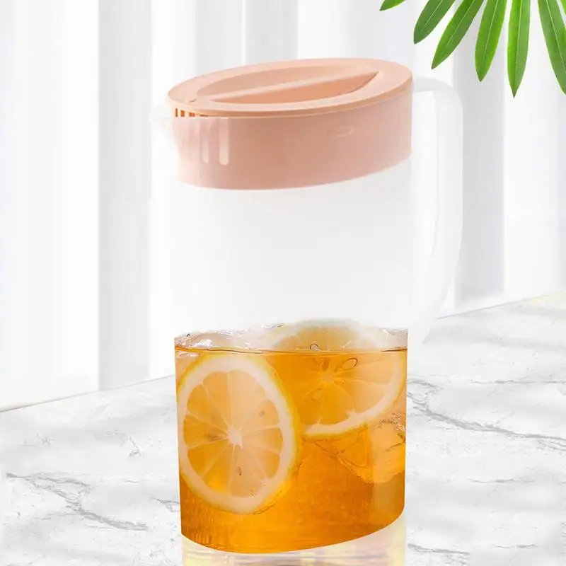 Juice Pitcher for Parties Household Large Lemonade Kettle with Lid Lemonade Container Kettle for Milk V Shaped Spout Food Grade