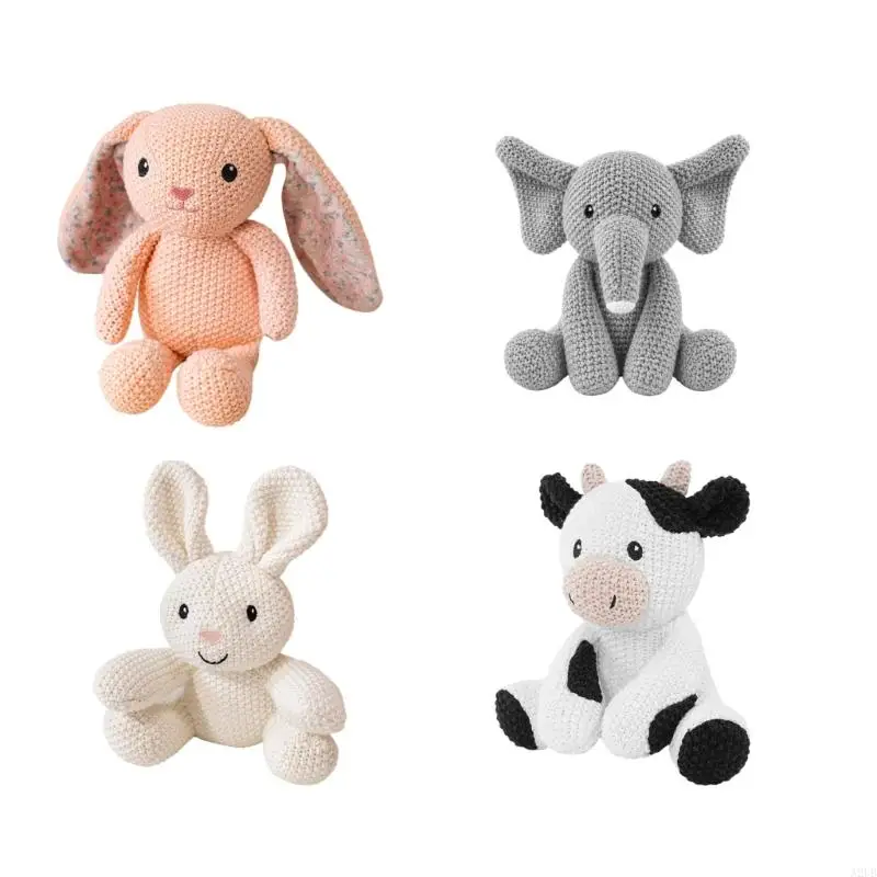 Easter Rabbit Stuffed Animals Sweet Soothing Doll Soft Comfortable Rabbit Doll Early Education Toddlers Toy A2UB