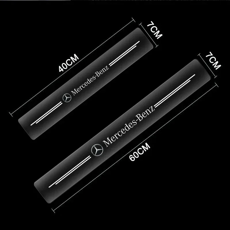 4pcs Car Threshold Sticker Scratch Resistant Transparent Film Protector For Mercedes Benz AMG C E S A GLE clase W221 W205 W176