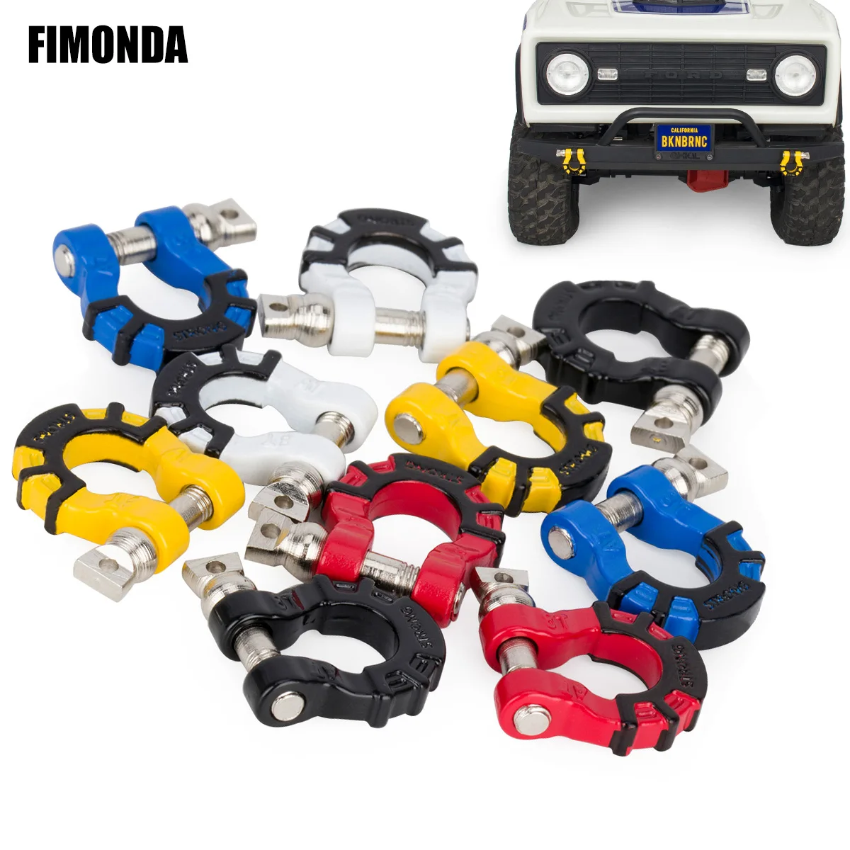 

Metal Tow Hooks Front Rear Bumper for Traxxas TRX4 TRX6 Axial SCX10 D90 YiKong 1/10 RC Crawlers (Off-Road Recovery Heavy-Duty)