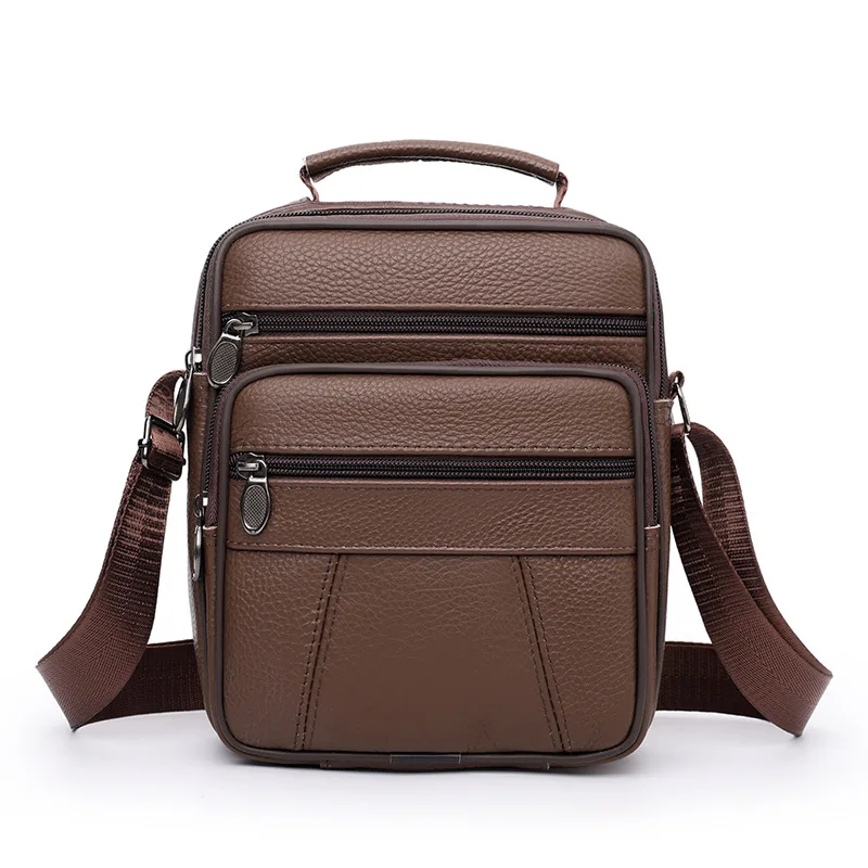 New Business Men's Single-shoulder Bag, Simple and Casual Crossbody Bag, Multi-layer Large-capacity Waterproof Crossbody Bag