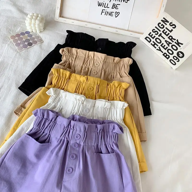 Summer Clothes for Girls Candy Color Kids Cotton Shorts for Girls Summer Casual Wear Thin Breathable Outdoor Sports Pants image 3