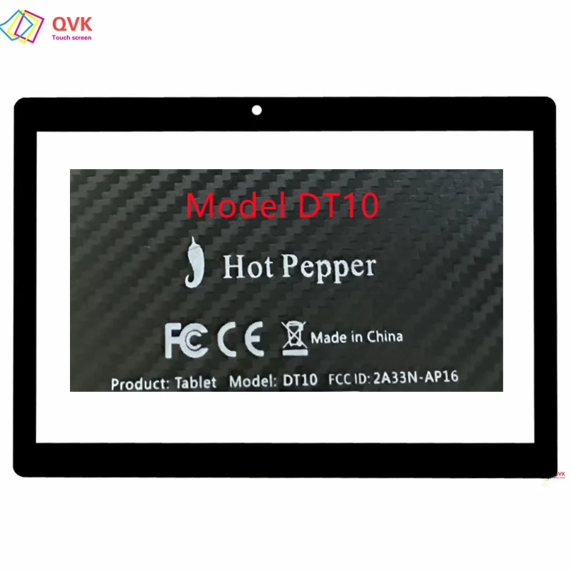 

10.1Inch Black For Hot pepper DT10 Tablet PC Capacitive Touch Screen Digitizer Sensor External Glass Panel
