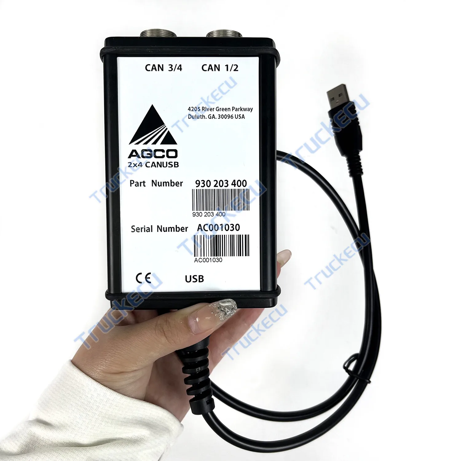 für AGCO-Diagnosekit FÜR AGCO CANBUS FENDT FenDias Massey Ferguson FÜR AGCO SISU Power WinEEM4 Service Tool mit Schlüsseldongle