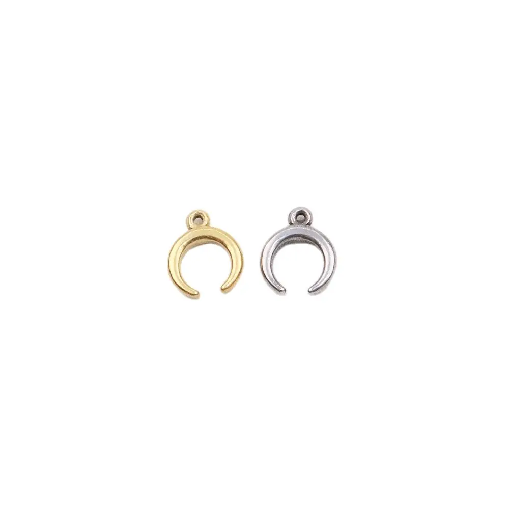 5pcs 8*10mm Stainless Steel Fashion Jewelry Charms Pendant DIY Handcraft ?Vacuum Plate Waterproof Antiallergic