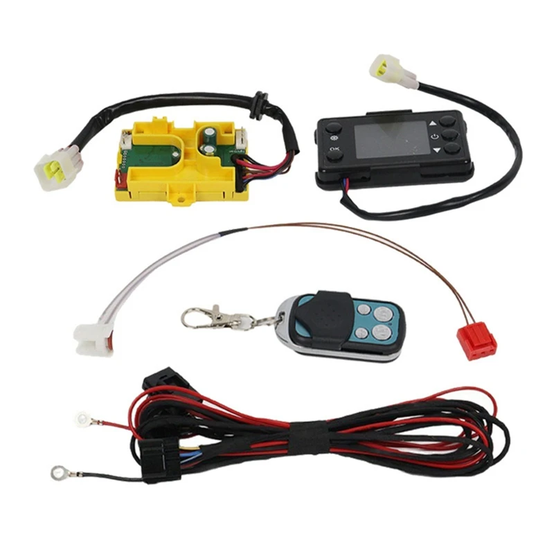 Super Sale 12V 5KW Parking Heater LCD Monitor Switch Remote Control Board Sensor Wire Kit Parking Heater Accessories