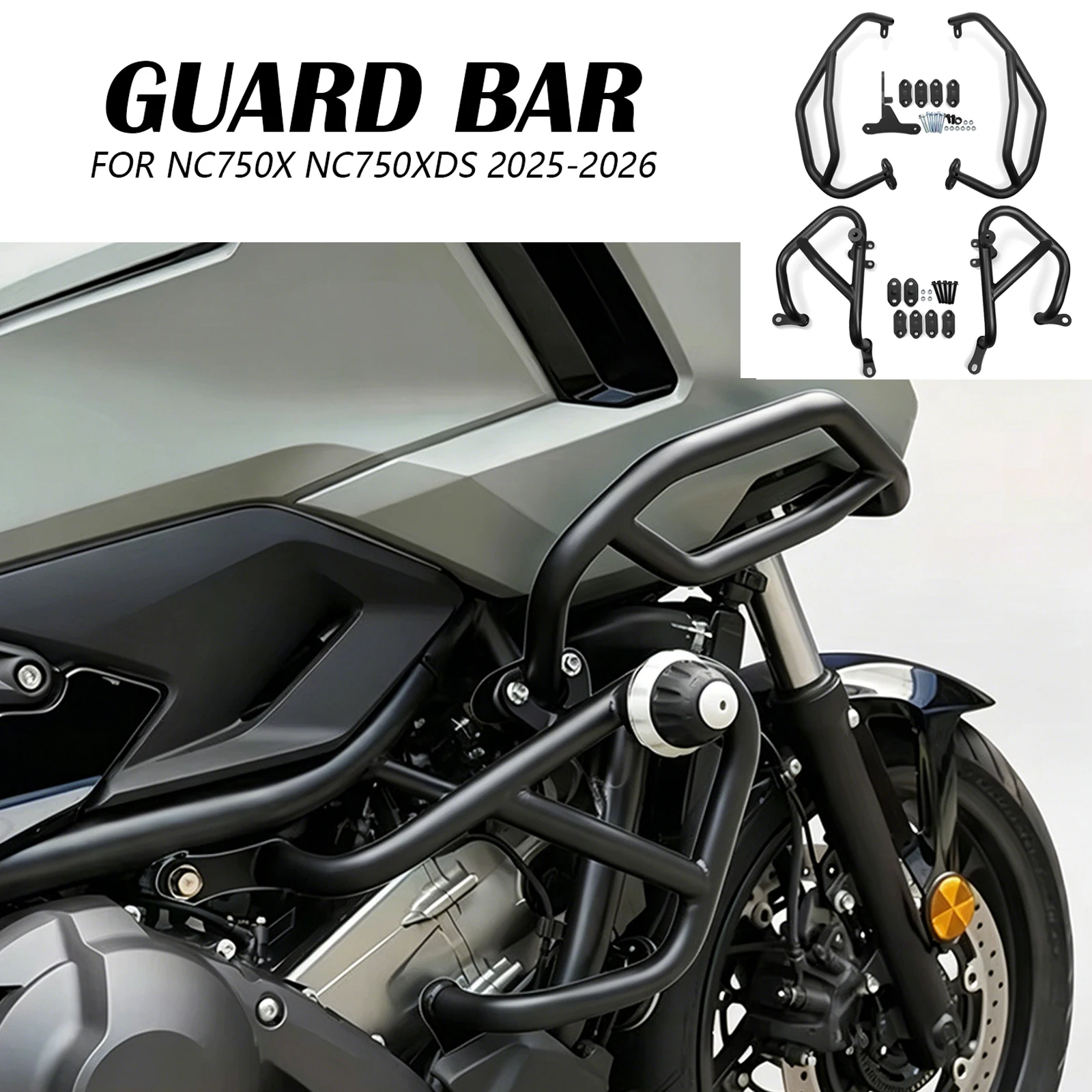Для Honda NC750X NC750XDS NC 750 X 2026 NC-750-XDS 2025 Мотоциклетная защита двигателя для шоссе, противоударные дуги, бампер.