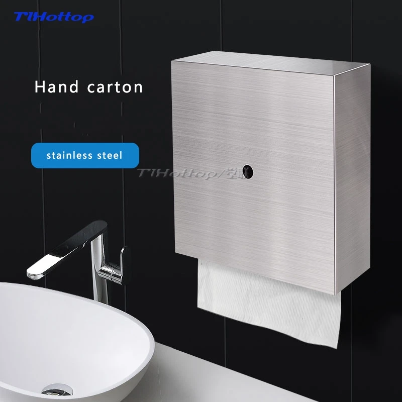 304 Stainless Steel Hidden Hands Carton Hotel Bathroom Mirror After Smoke Box Wall Clean Hand Towel Rack