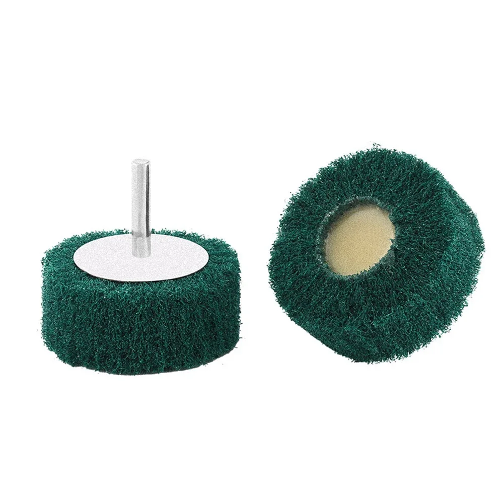 1 pz 6MM gambo Non tessuto lamellare mola abrasiva fibra abrasiva tampone abrasivo lucidatura rettifica per testa di pulizia in metallo Nylon