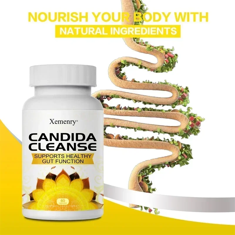 Candida Cleanse - Intestinal and Colon Support, Cleansing & Detoxification, Improves Digestion, Enhances Nutrient AbsorptionSupp