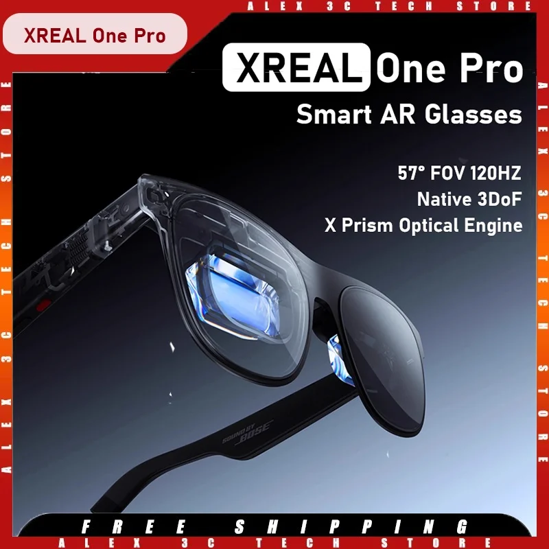

Очки Xreal One Pro Ar Native 3dof57 ° Fov Ультра большие очки с углом обзора, очки с гигантским экраном, кинотеатр, мобильная проекция