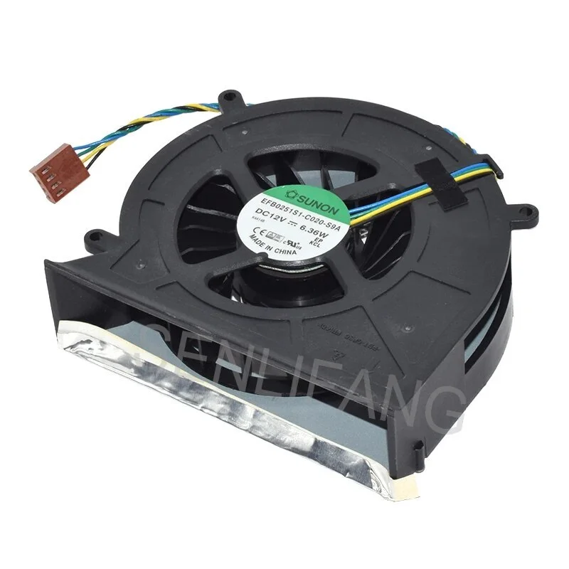 For SUNON EFB0251S1-C020-S9A DC12V 6.36W 4PIN CPU Cooling FAN