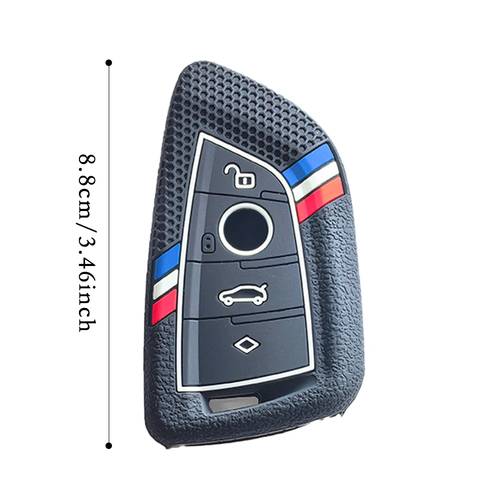 Silicone Remote Car Keychain Holder Key Case Cover for BMW F48 F46 F10 F20 F30 X1 X2 X3 X4 X5 X6 Z4 1 2 3 4 5 6 7 Serie 7 Wallet - view 5