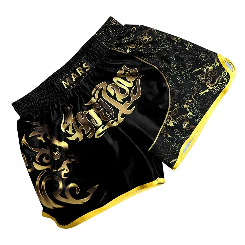 Pantalones cortos con estampado de Kick Boxing, ropa de lucha de entrenamiento, Boxe Thai, Muay Thai