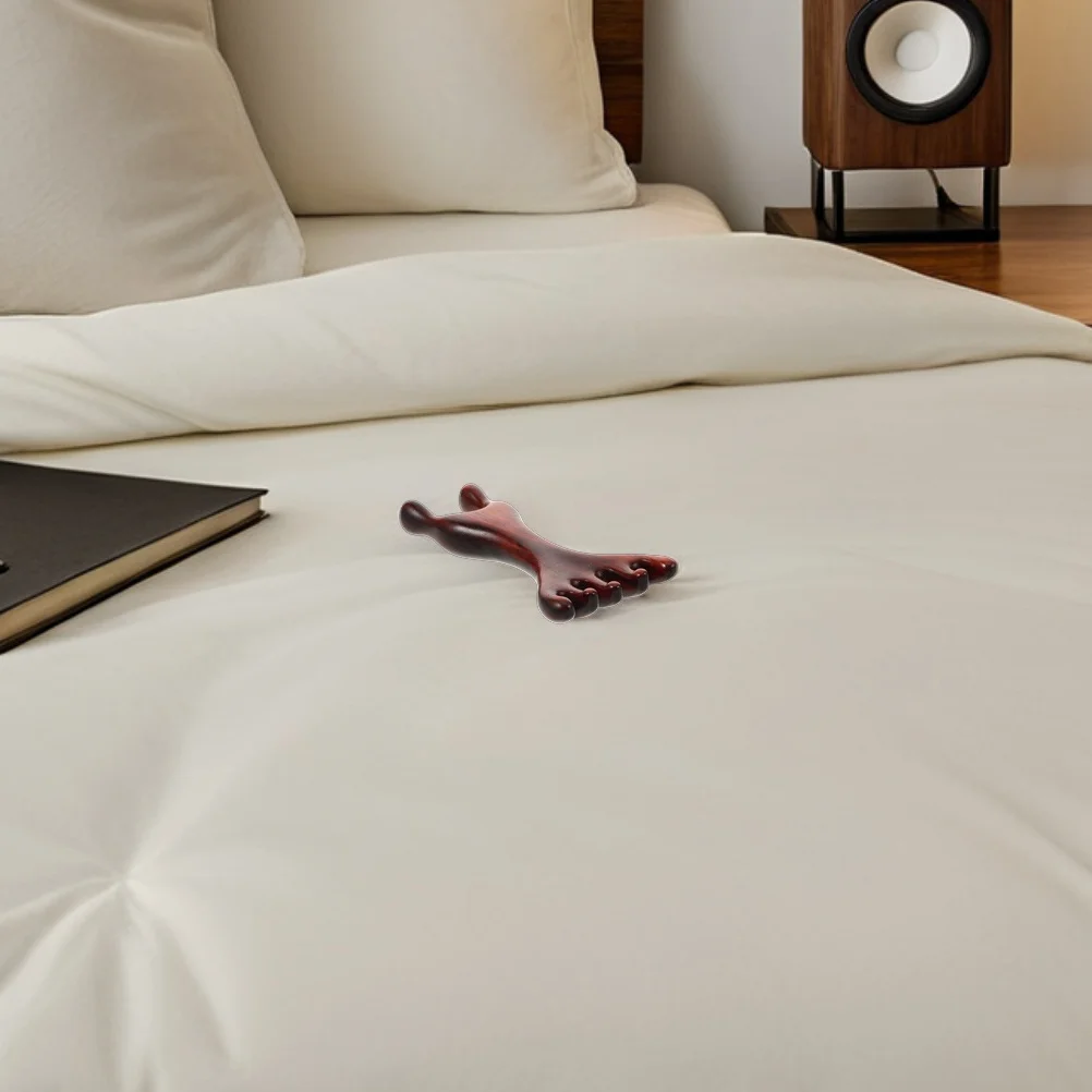 

2 шт. деревянный массажер для ног из натурального дерева, шесть когтей, длинная ручка, стимулятор акупунктурных точек, меридиан, очищающий инструмент для релаксации для тела