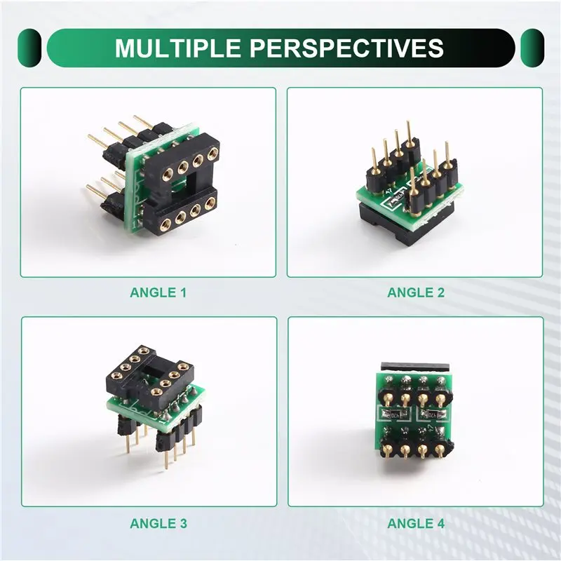 ABGI-10PCS Dual-Op-Amp-zu-Single-Op-Amp-Adapterplatine – Detail 6