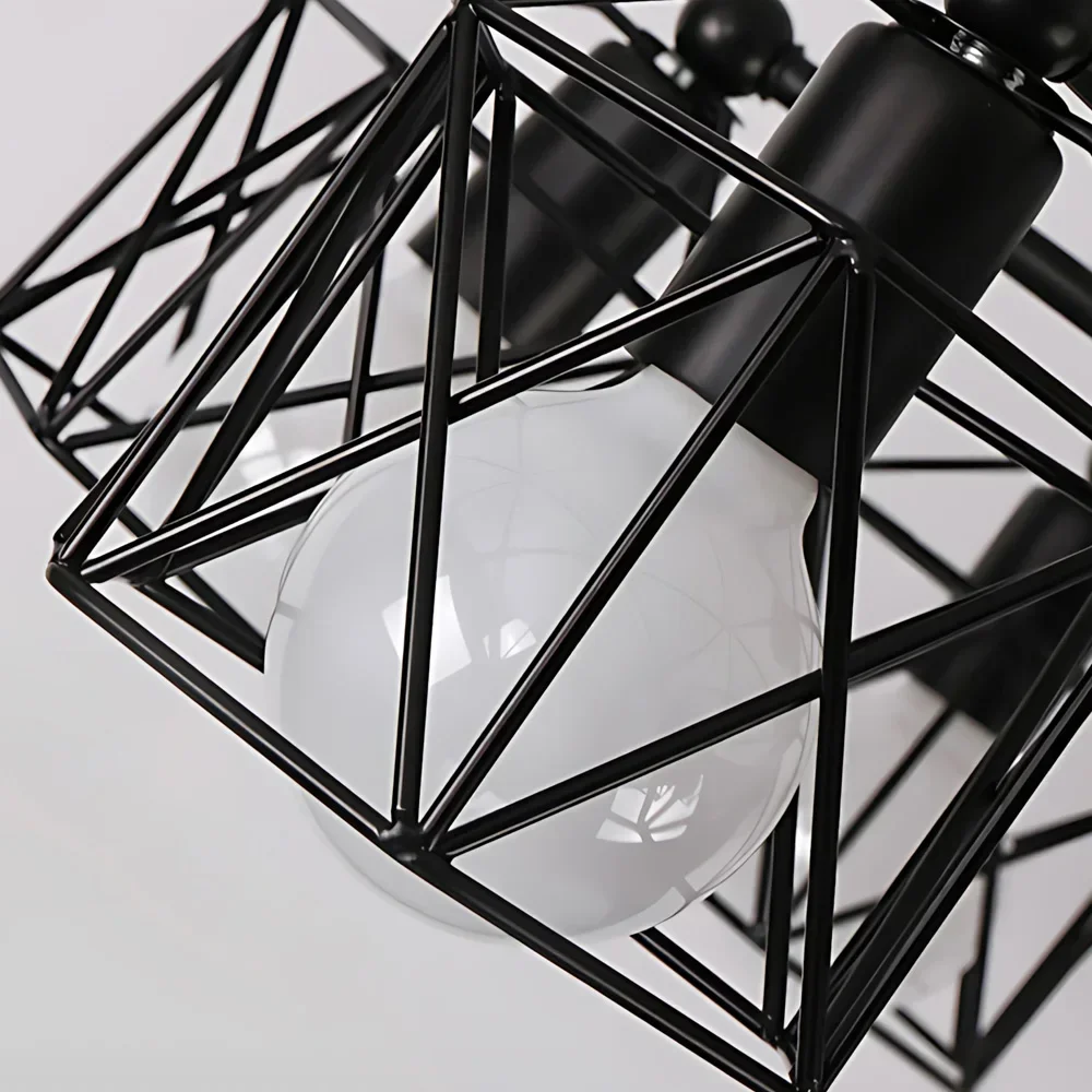 SANDYHA Modern Creative Iron Led Chandelier Simple Personality Living Bar Table Bedroom Dining Branch Light Fixture Decoration