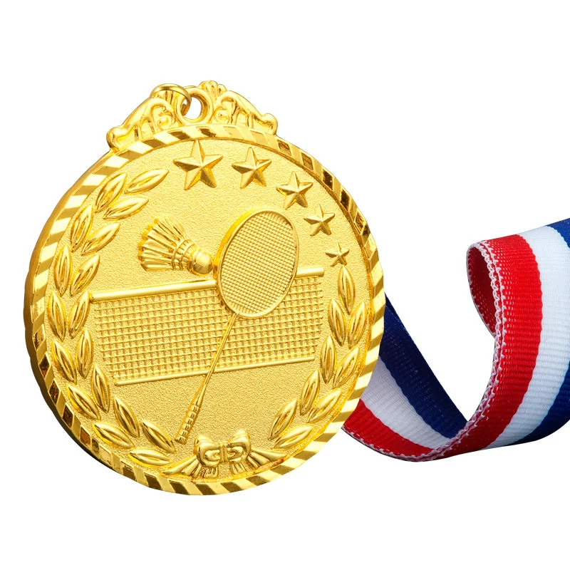

Badminton medal custom-made award gift -, gold, silver, bronze