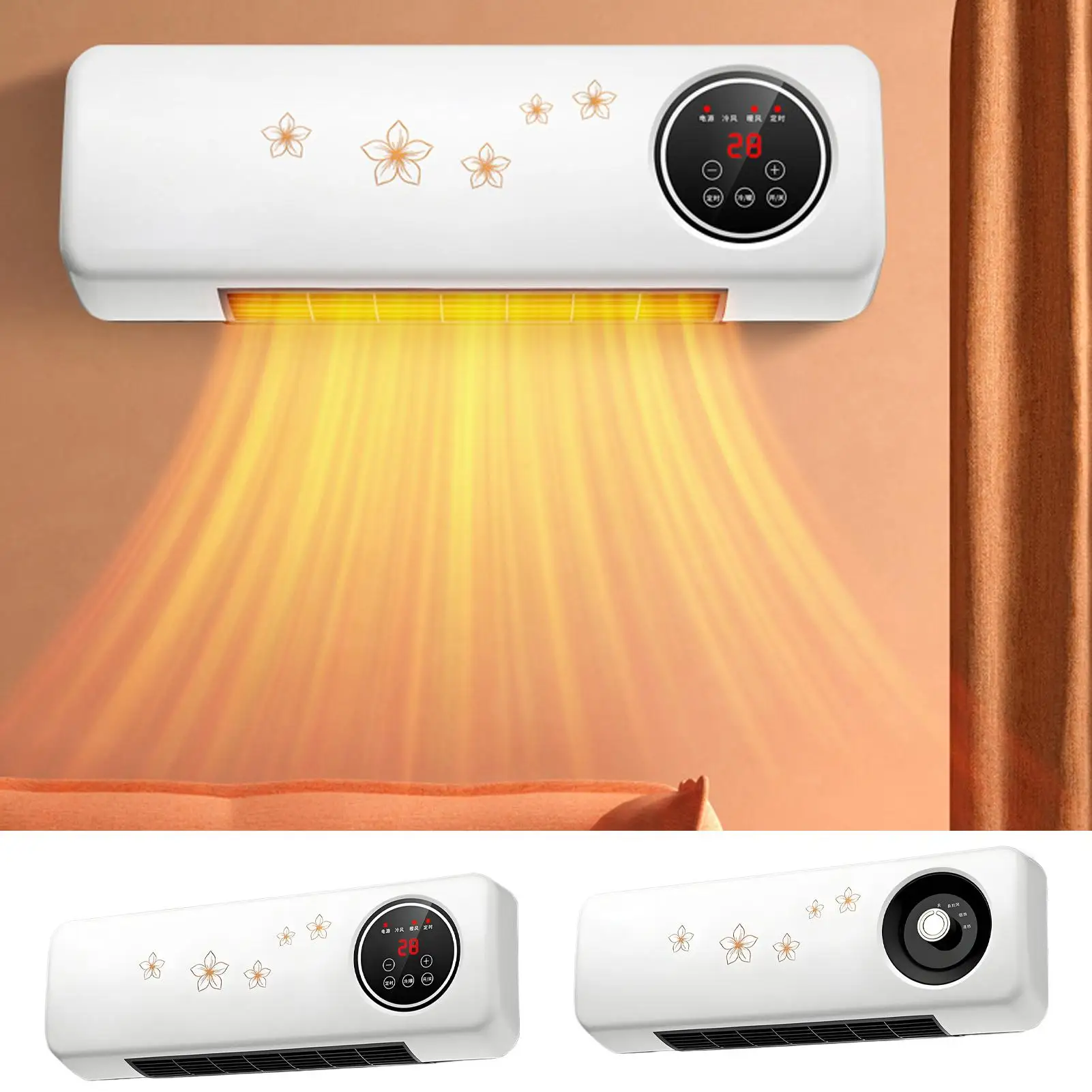 

Multifunctional Wall Air Conditioner Wall Mounted Air Conditioning Unit Remote-Controlled Temperature Control Ventilator Unit