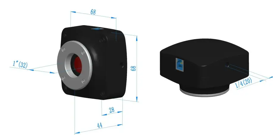 Ultrahochempfindliche 96fps 2,1MP imx482 1/1,2-Zoll-Sensor USB3.0 Digitalmikroskopkamera für biologische Dunkelfeld-Fluoreszenz – Detail 27