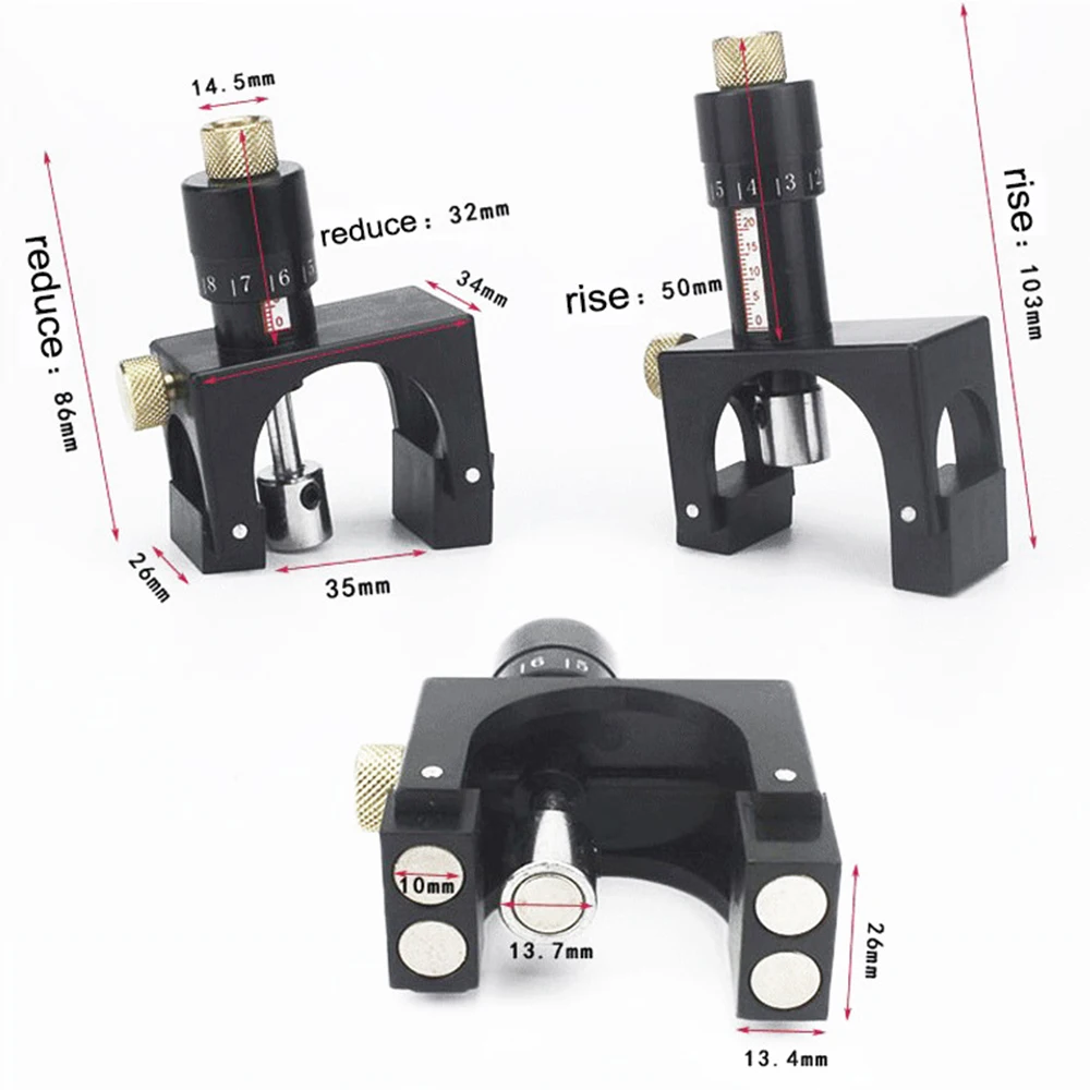 New 2pcs Calibrator Magnetic Planer Blade Setting Jig Adjustable Planer Blade Level Jig Gauge Setter For Woodworking Setter Tool