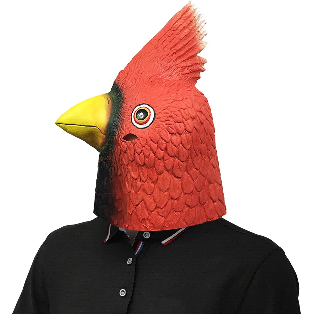 Realistische Latex-Vogelmaske Tierkopf-Gummimaske für Halloween Cosplay Kostümparty Requisiten Erwachsenen-Verkleidung – Detail 2