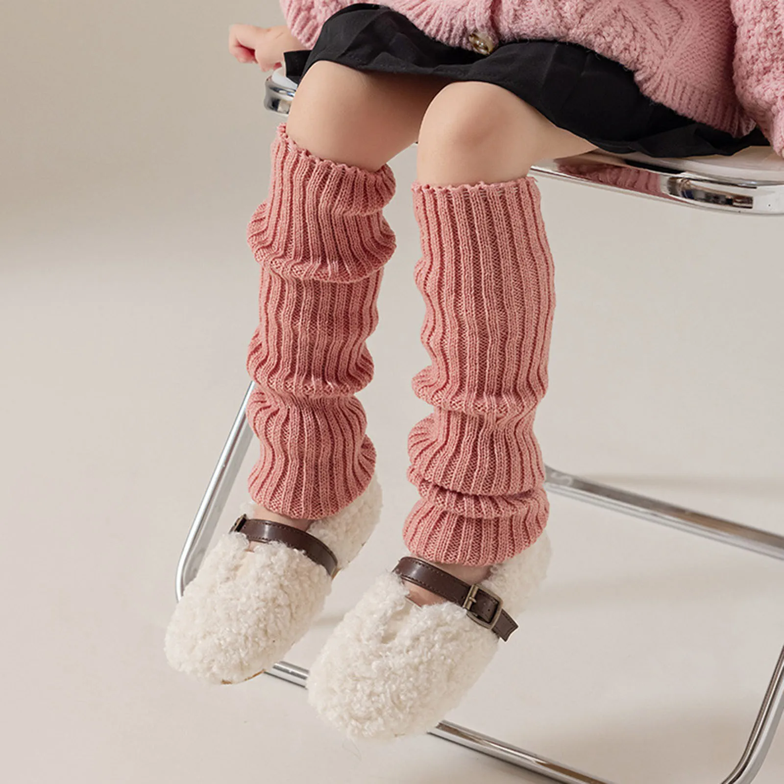 

40-70cm Knitted Children Leg Warmers Kids Long Socks Autumn Winter Wool Foot Cover Arm Warmer Crochet Heap Socks Boot Cuffs