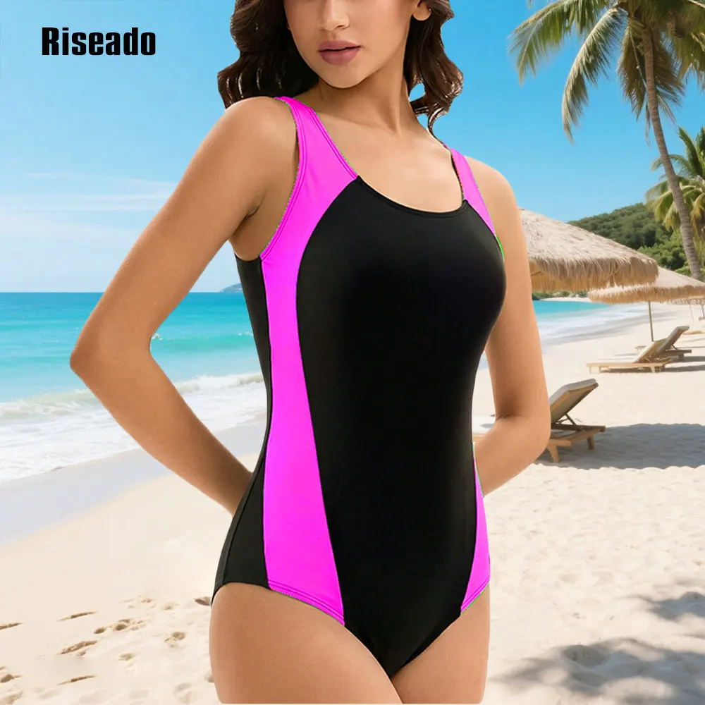 Womens One Piece Swimsuits Athletic Bathing Suit Full Coverage Sport Swimwear Slimming Modest Swim Suits