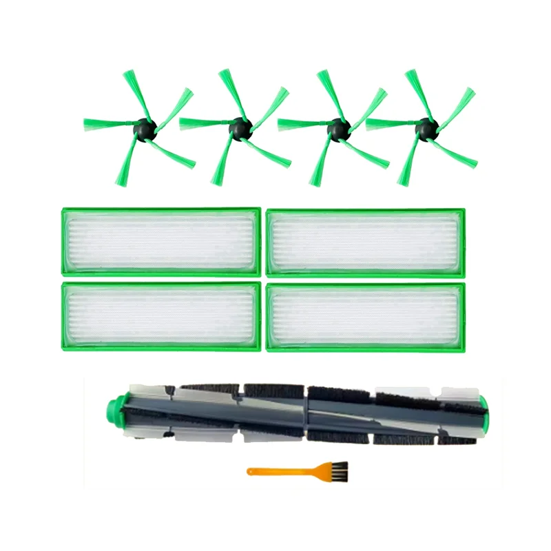 DHIPP-Complete Vacuum Cleaner Maintenance Kit For Vorwerk Kobold VR200 VR300, 10 Parts Including HEPA Filters And Brushes