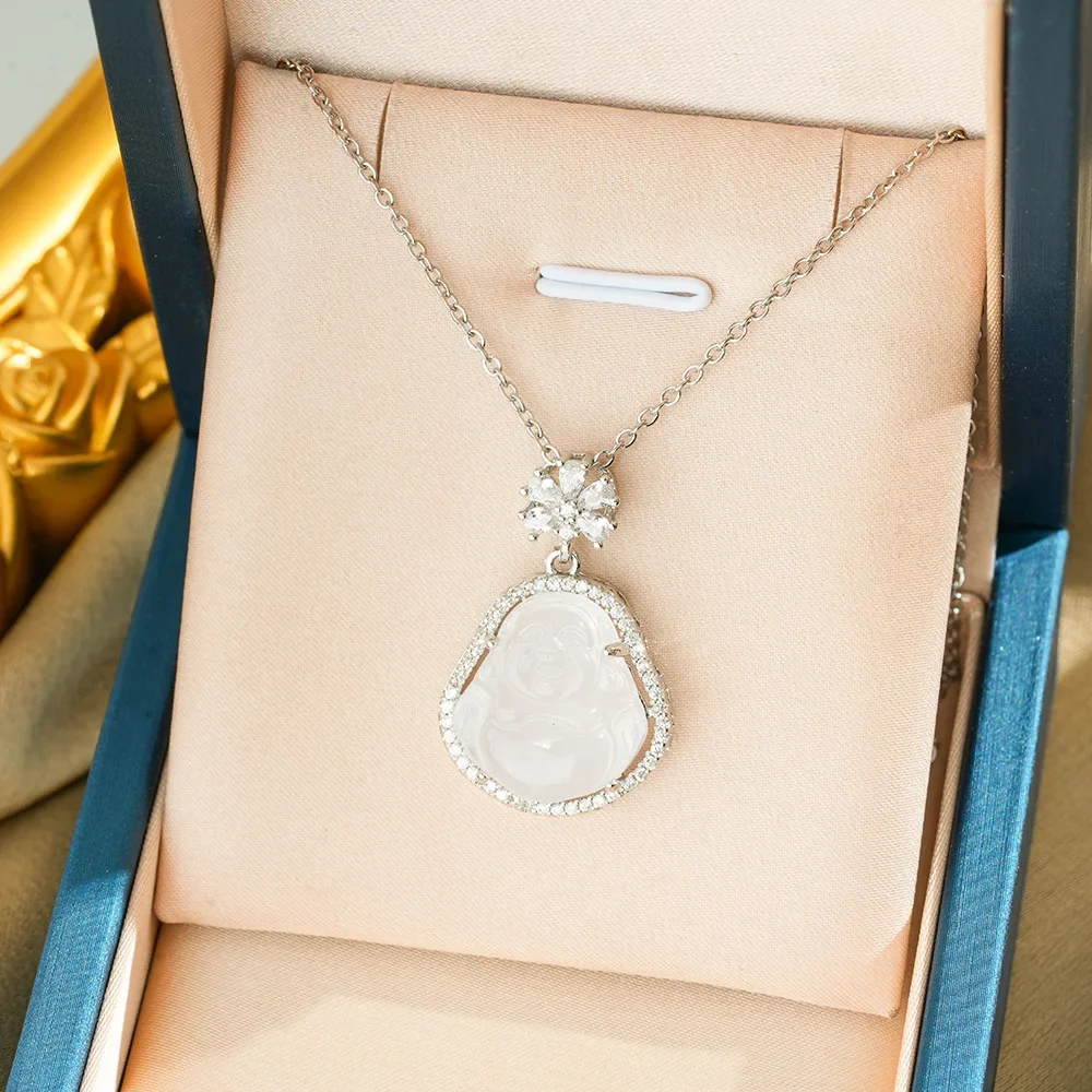 

Women's Chinese-style collarbone necklace, light luxury, niche and versatile necklace, jade gourd necklace