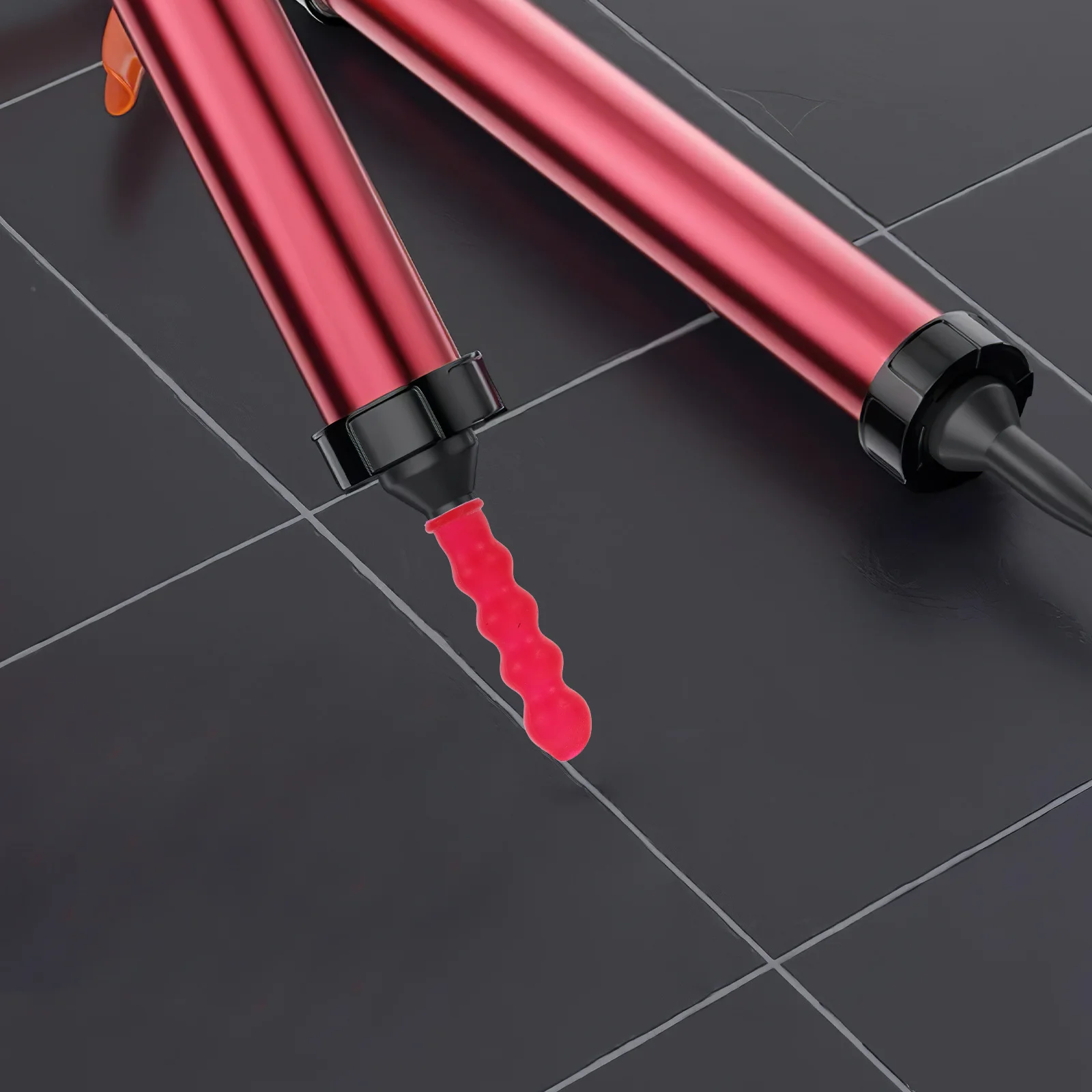 

30pcs Red Seal Caulk Cap Rubber Caulking Tube Protector Nozzle Cover For Glass Glue Preserving Reusable Sealing Caps