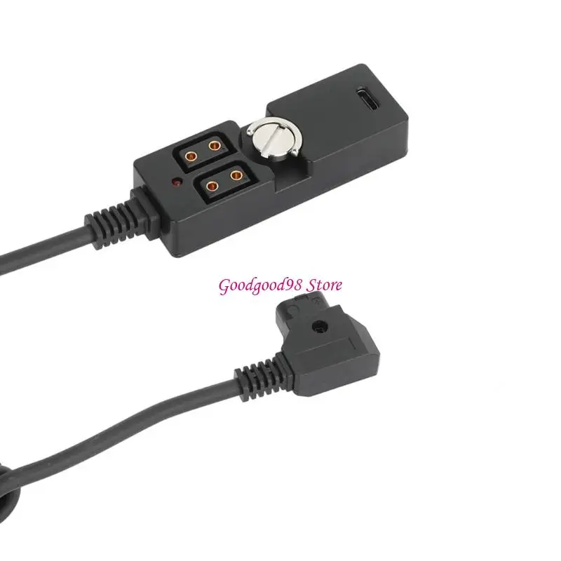 V Mount Battery Dtap To Type C Power Cable 3 Outputs For Camera Monitor Light 