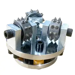 4 inch 100mm Abrasive Tool Alloy Bush Hammer Litchi 3-Rollers For Grinding And Polishing Stone Marble Granite Concrete Floor