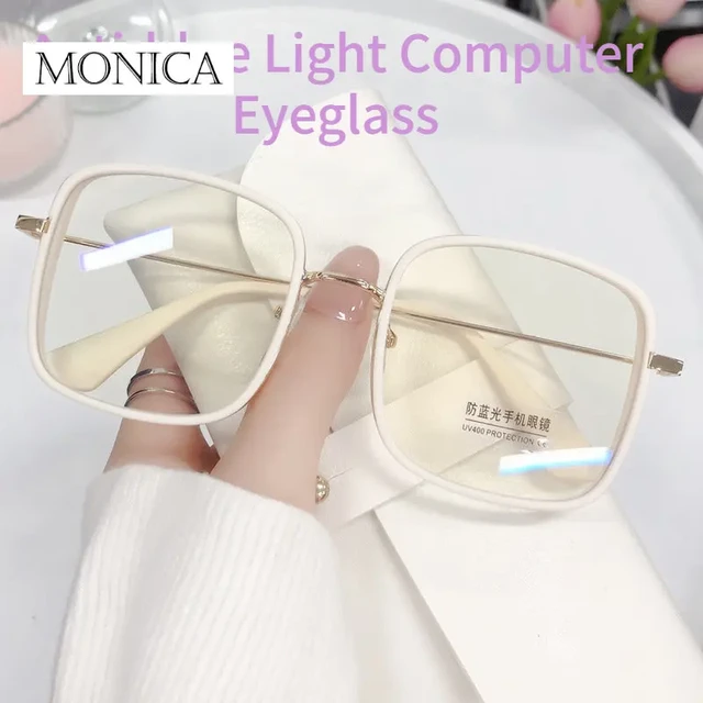 Lentes cuadrados transparentes hotsell