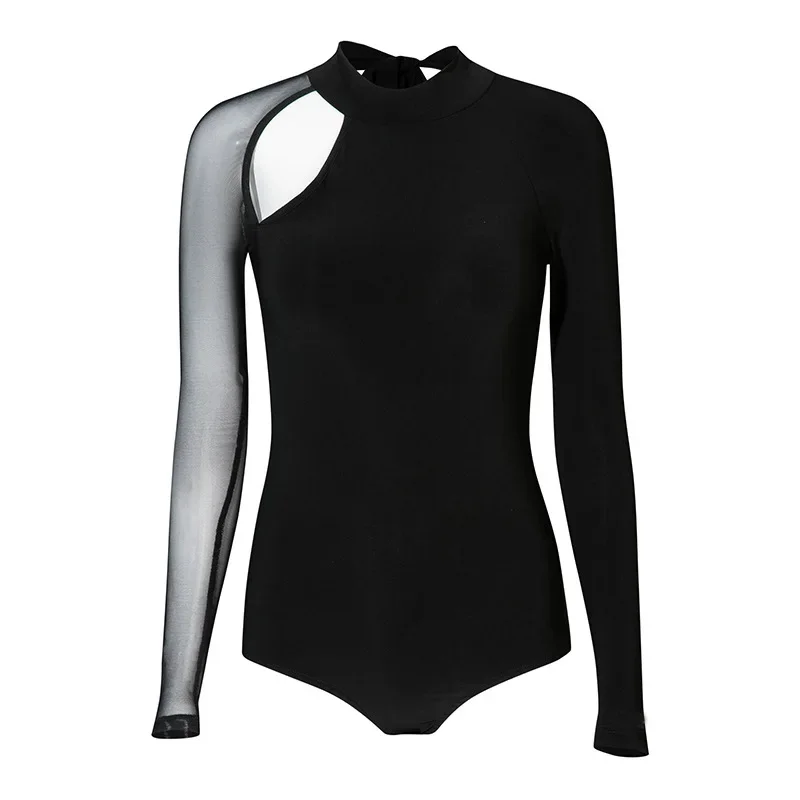 جديد حار الكبار النساء اللاتينية بلايز طويلة الأكمام تي شيرت مرحلة المنافسة Dancewear مثير قاعة الرقص السامبا ممارسة الرقص زي